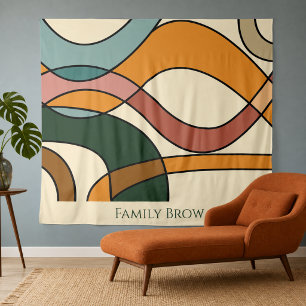 Persoonlijke middeleeuwse abstracte wanddecoratie wandkleed