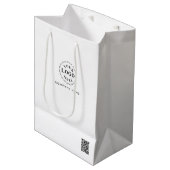 Persoonlijke middelgrote cadeautas voor branding (Voorkant Gekanteld)