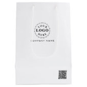Persoonlijke middelgrote cadeautas voor branding (Achterkant)