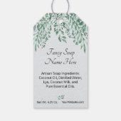 Persoonlijke mijn douche naar uw artistieke zeep cadeaulabel (Achterkant)