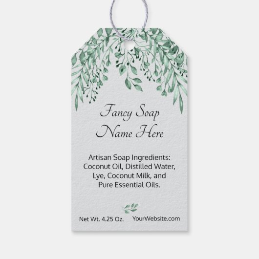 Persoonlijke mijn douche naar uw artistieke zeep cadeaulabel (Achterkant)