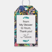 Persoonlijke mijn douche naar uw artistieke zeep cadeaulabel (Voorkant)