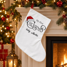 Persoonlijke Mijn Eerste Kerst Baby Sock
