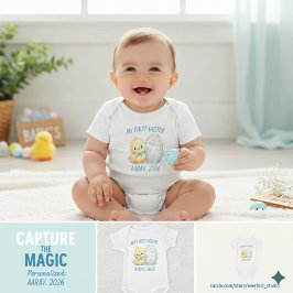 Persoonlijke Mijn Eerste Pasen Cute Kuiken 2026  Romper