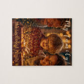 Persoonlijke 'Mijn familienaam' foto-oudheid Legpuzzel (Horizontaal)
