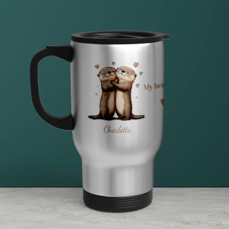 Persoonlijke 'Mijn Hart Is Van Jou' Otter Mok