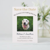 Persoonlijke 'Mijn Mensen Gaan Trouwen' Save The Date (Staand voorkant)