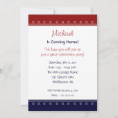 Persoonlijke militaire welkomstnaam Uitnodigen Kaart (Achterkant)