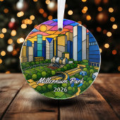 Persoonlijke Millennium Park Acryl Ornament, Cus Ornament