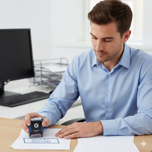 Persoonlijke Mini 1.4x0.4 Bedankt Zelfinktende Stempel