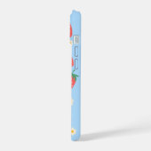 Persoonlijke Mini Aardbei Bloesem iPhone 15 Case (Linkerkant)