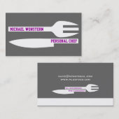 Persoonlijke minieme visitekaartjes grijs wit (Voorkant / Achterkant)