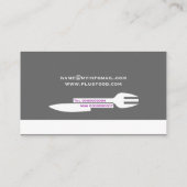 Persoonlijke minieme visitekaartjes grijs wit (Achterkant)