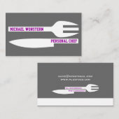 Persoonlijke minieme visitekaartjes grijs wit (Voorkant / Achterkant)