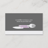 Persoonlijke minieme visitekaartjes grijs wit (Achterkant)