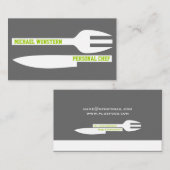 Persoonlijke minieme visitekaartjes grijs wit (Voorkant / Achterkant)