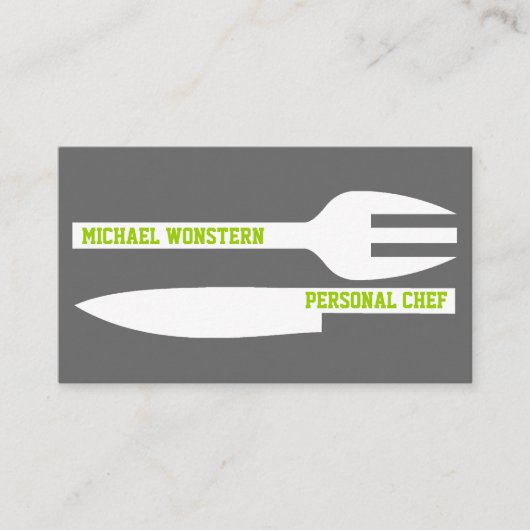 Persoonlijke minieme visitekaartjes grijs wit (Voorkant)