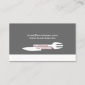 Persoonlijke minieme visitekaartjes grijs wit (Achterkant)