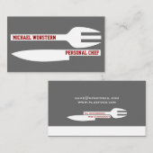 Persoonlijke minieme visitekaartjes grijs wit (Voorkant / Achterkant)