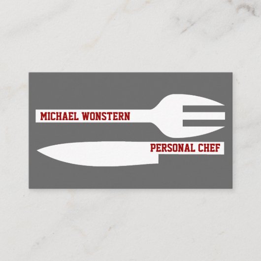 Persoonlijke minieme visitekaartjes grijs wit (Voorkant)