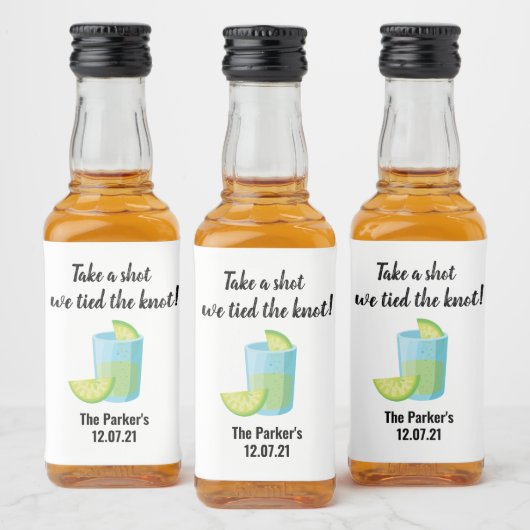 Persoonlijke minikaarten likeurfles etiket (Flessen)