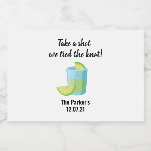 Persoonlijke minikaarten likeurfles etiket (Enkel label)