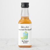 Persoonlijke minikaarten likeurfles etiket (Voorkant)