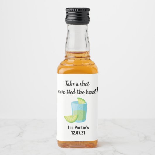 Persoonlijke minikaarten likeurfles etiket (Voorkant)