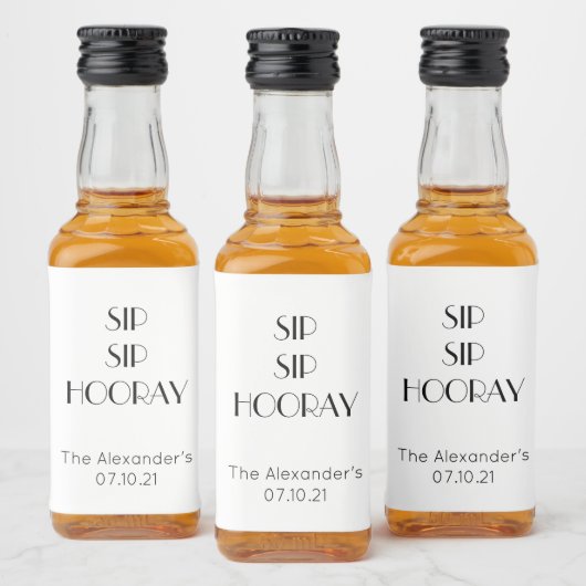 Persoonlijke minikabels likeurfles etiket (Flessen)