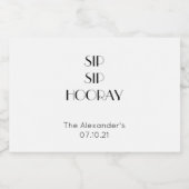 Persoonlijke minikabels likeurfles etiket (Enkel label)