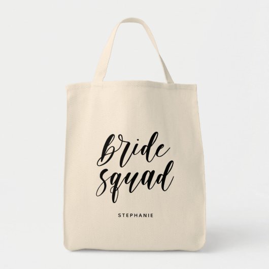 Persoonlijke minimale bride Squad-Canvas tas (Voorkant)