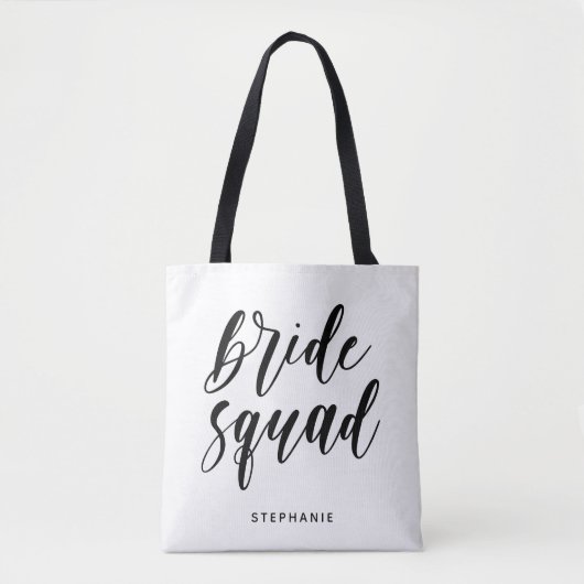 Persoonlijke minimale bride Squad-Canvas tas (Voorkant)