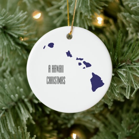 Persoonlijke minimale kerstversiering voor Hawaii Keramisch Ornament (Boom)
