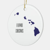 Persoonlijke minimale kerstversiering voor Hawaii Keramisch Ornament (Links)