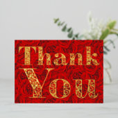 Persoonlijke minimale moderne Bourgogne Rood Dank  Folie Feestdagenkaart (Staand Voorkant)