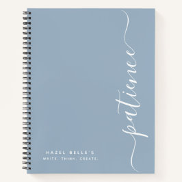 Persoonlijke Minimalistische Aangepaste Naam Spira Notitieboek