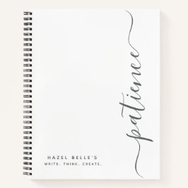 Persoonlijke Minimalistische Aangepaste Naam Spira Notitieboek