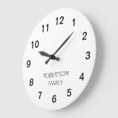 Persoonlijke minimalistische acrylwandklok grote klok (Hoek)