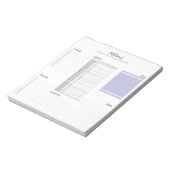 Persoonlijke Minimalistische Agenda Dagplanner Notitieblok (Linkerzijde)