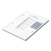 Persoonlijke Minimalistische Agenda Dagplanner Notitieblok (Linkerzijde)