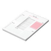 Persoonlijke Minimalistische Agenda Dagplanner Notitieblok (Linkerzijde)