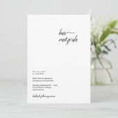 Persoonlijke minimalistische balie Mitzvah-uitnodi Aankondiging (Staand voorkant)