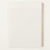 Persoonlijke Minimalistische Beige Weekplanner Planner (Achterkant)