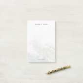 Persoonlijke Minimalistische Berg Stippenrooster Post-it® Notes (Op bureau)