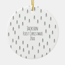 Persoonlijke Minimalistische Boho Baby Versiering Keramisch Ornament