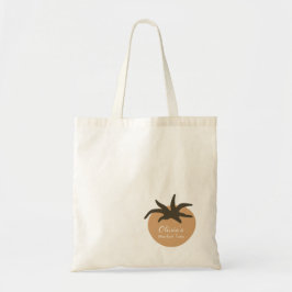 Persoonlijke Minimalistische Botanische Tomatenmar Tote Bag