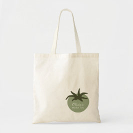Persoonlijke Minimalistische Botanische Tomatenmar Tote Bag