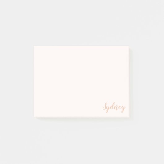 Persoonlijke Minimalistische Calligrafie Naam Blus Post-it® Notes (Voorkant)