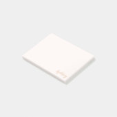Persoonlijke Minimalistische Calligrafie Naam Blus Post-it® Notes (Schuin)