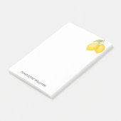 Persoonlijke Minimalistische Cute Citroen Leraar Post-it® Notes (Schuin)